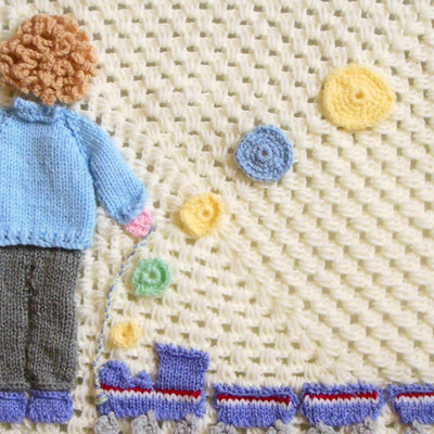 crochet-baby-blanket- with-train