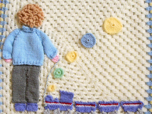 crochet-baby-blanket- with-train