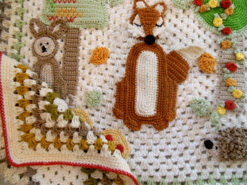 fox-crochet-baby-blanket