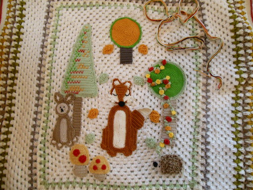 fox-crochet-baby-blanket
