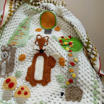 fox-crochet-baby-blanket