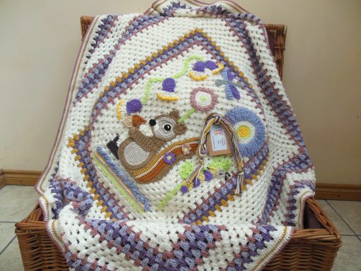 Squirrel-baby-blanket