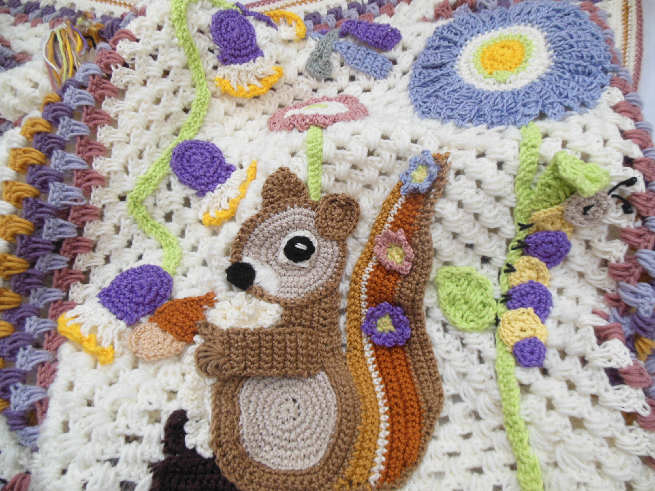 Handmade Intricately Detailed Crocheted Baby Blankets Medium to Large