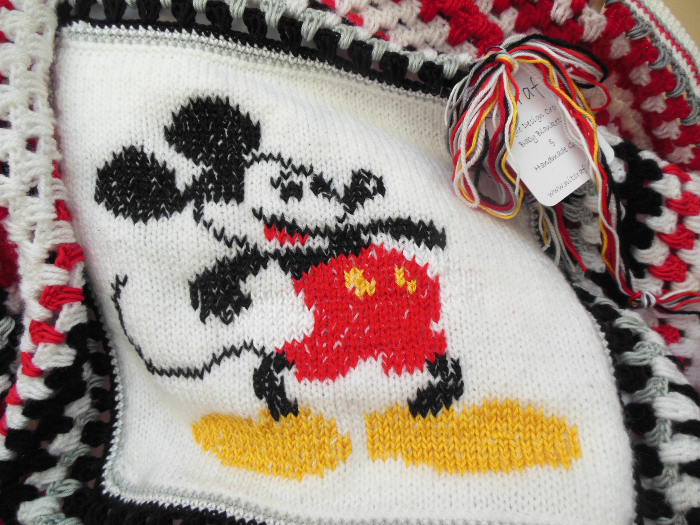 Crochet Baby Blanket Mickey Mouse Design Kids Baby And Adults