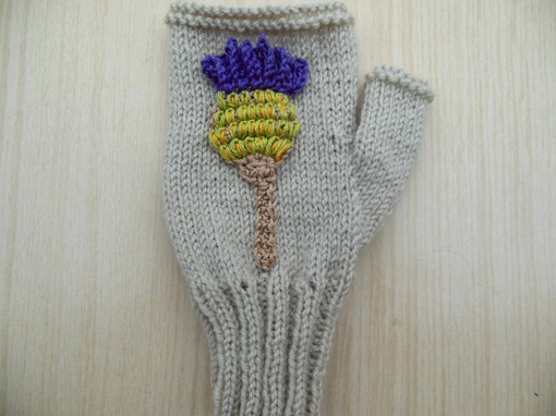 hand knit gloves texting gloves wrist warmers